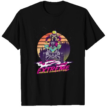 Discover Neon Racer at Sunset T Shirts