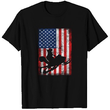 Discover Cute Squirrel Snowmobile USA Flag Snowmobiling T Shirts