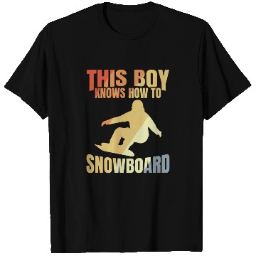 Discover Funny Snowboarding Boy T Shirts