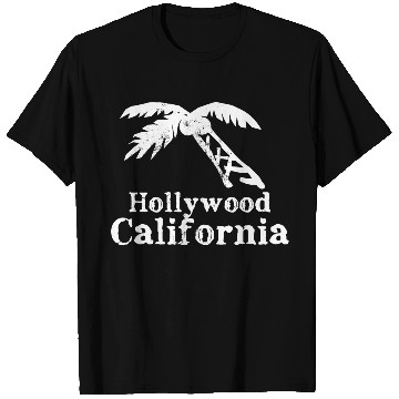 Discover Hollywood California Palm Tree Souvenirs Gifts T Shirts