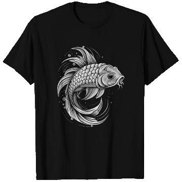Discover Black and White Fish T Shirts