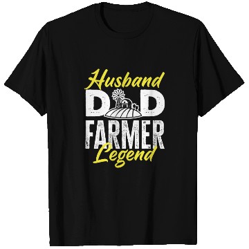 Discover Husband Dad Farmer Legend Funny Farmer Gift T Shirts