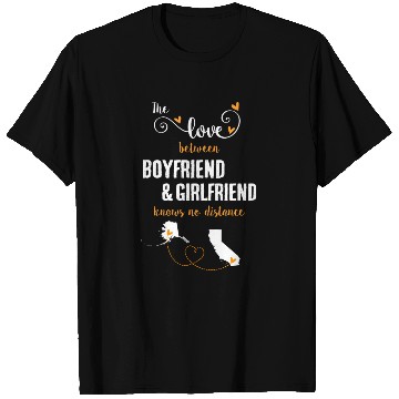 Discover Love Between BF And GF Alaska To California Gift T Shirts
