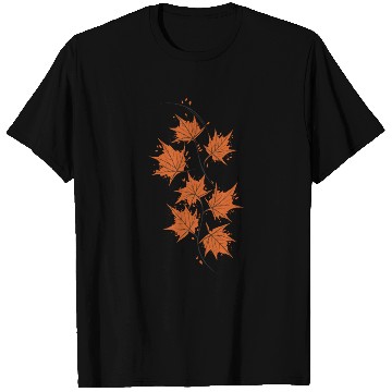 Discover Brown Maple Leaves T Shirts