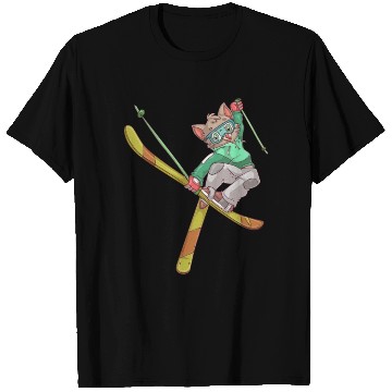 Discover Skiing cat T Shirts