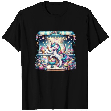 Discover Unicorn Ice Cream Vendor T Shirts