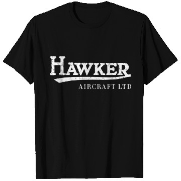 Discover Hawker Aircraft Vintage Logo T Shirts