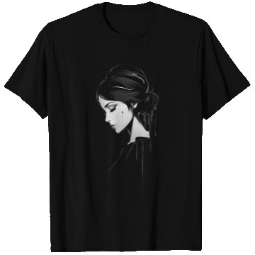Discover Drawing a sad girl's face T Shirts