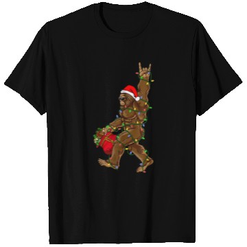 Discover Funny bigfoot Christmas tree T Shirts
