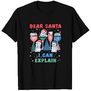 Discover Schneemann Dear Santa I can Explain Funny T Shirts