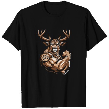 Discover Deer Biceps Tattoo I Love Dad T Shirts