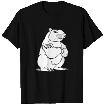 Discover Capybara Biceps Tattoo I Love Dad T Shirts