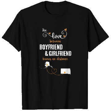 Discover Love Between BF And GF Alaska To South Dakota Gift T Shirts