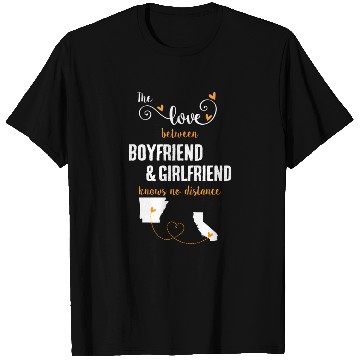 Discover Love Between BF And GF Arkansas To California Gift T Shirts