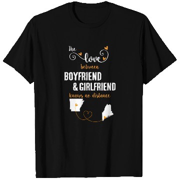 Discover Love Between BF And GF Arkansas To Maine Gift T Shirts