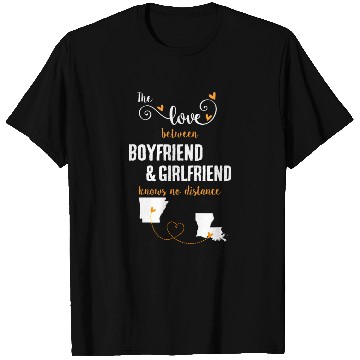 Discover Love Between BF And GF Arkansas To Louisiana Gift T Shirts