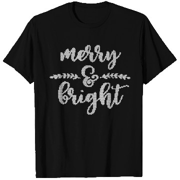 Discover Merry And Bright Meme Funny Christmas Vintage T Shirts