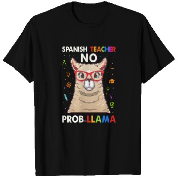 Discover Spanish Teacher No Pro llama T Shirts