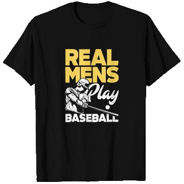 Discover Real Mens Play Baseball Funny Baseball Gift T Shirts