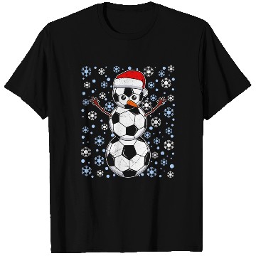 Discover Soccer Fan Snowman Snowflakes Winter Lover T Shirts