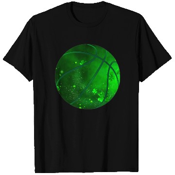 Discover Basketball Shamrock Lucky Clover Irish St Patrick T Shirts
