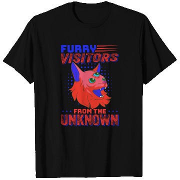 Discover Cat Alien, Aliens, UFO, UAP, Space Unknown Flight T Shirts