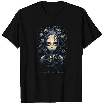 Discover Gothic Girl Saying Normal is an Illusion T Shirts