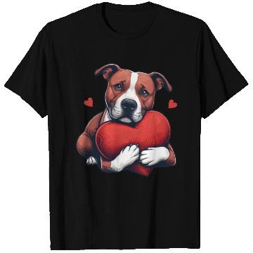Discover Pitbull Love Cartoon T Shirts