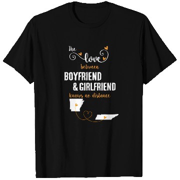 Discover Love Between BF And GF Arkansas To Tennessee Gift T Shirts