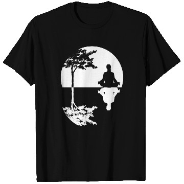 Discover Meditation Tree Meditating Yoga T Shirts