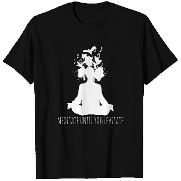 Discover Meditation Levitation Meditating Yoga T Shirts
