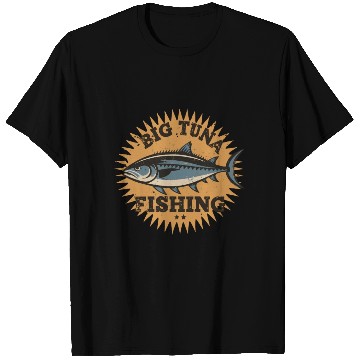 Discover Big Tuna Fishing Vintage Design T Shirts