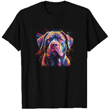 Discover Watercolor Colorful Cane Corso T Shirts