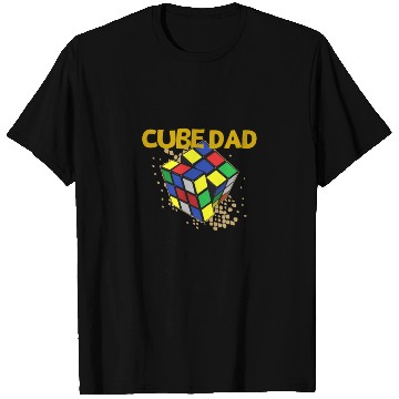 Discover Cube Dad Funny Men Speed Cubing T Shirts