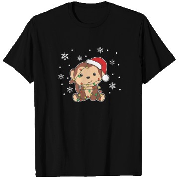 Discover Monkey Christmas Winter Animals Monkeys T Shirts