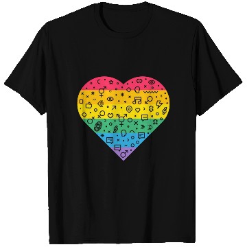 Discover Rainbow Heart T Shirts