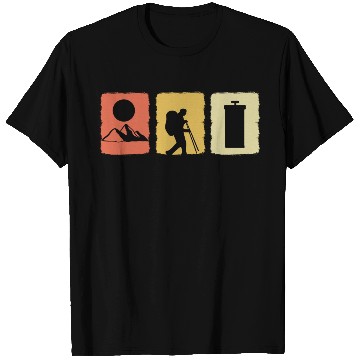 Discover Vintage Hiking Adventurous and Motivated Person Gi T Shirts