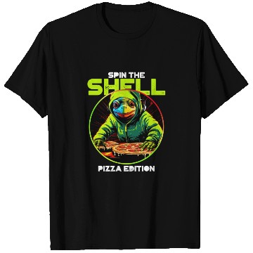 Discover Spin the Shell: Pizza Edition T Shirts