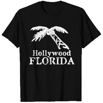 Discover Hollywood Florida Palm Tree Souvenirs Gifts T Shirts