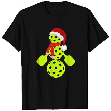 Discover Funny pickleball snowman merry Christmas T Shirts