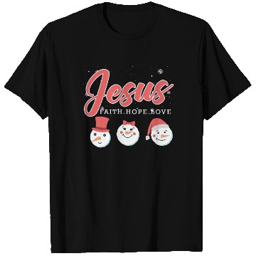 Discover Jesus Snowmen Funny Christmas Time Snow T Shirts