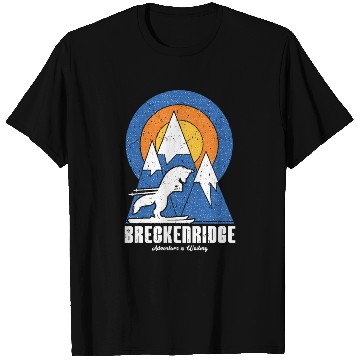 Discover Retro Breckenridge Ski White Fox T Shirts