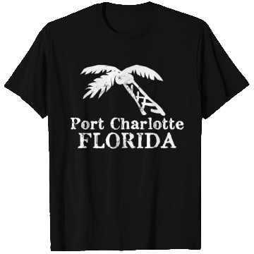 Discover Port Charlotte Florida Palm Tree Souvenirs Gifts T Shirts