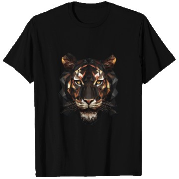 Discover Geometric Tiger Animation T Shirts