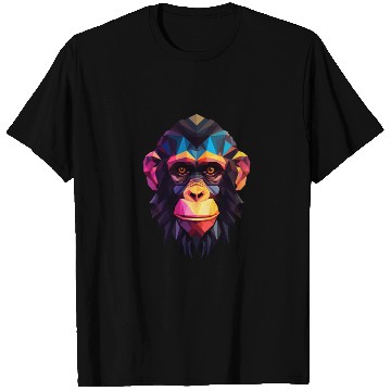Discover Geometric Style Chimpanzee T Shirts