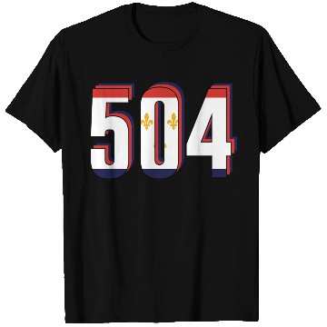 Discover 504 Area Code New Orleans Louisiana Map Number T Shirts