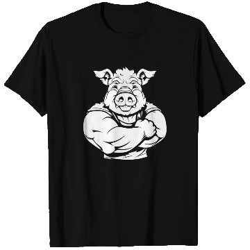 Discover Workout Gym Pig T Shirts
