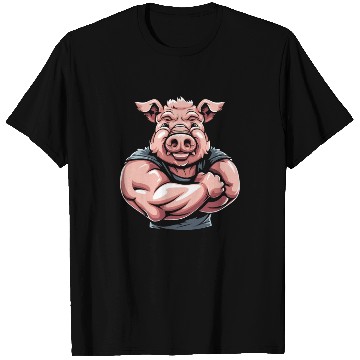 Discover Workout Gym Pig T Shirts