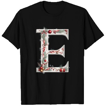 Discover letter E in christmas T Shirts