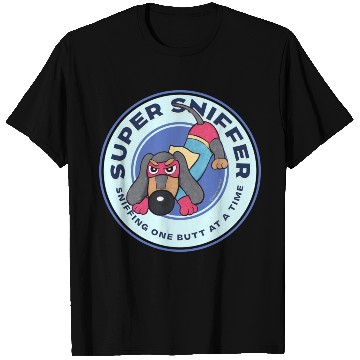 Discover Cute Funny Super Sniffer Dachshund Superhero T Shirts